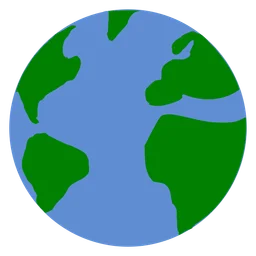 Globe logo, icon version, on a transparent background