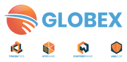 Globex Bank logo, horizontal version, on a transparent background