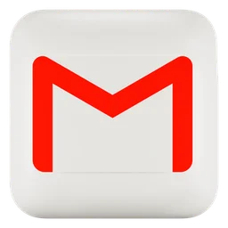Gmail logo, icon version, on a transparent background