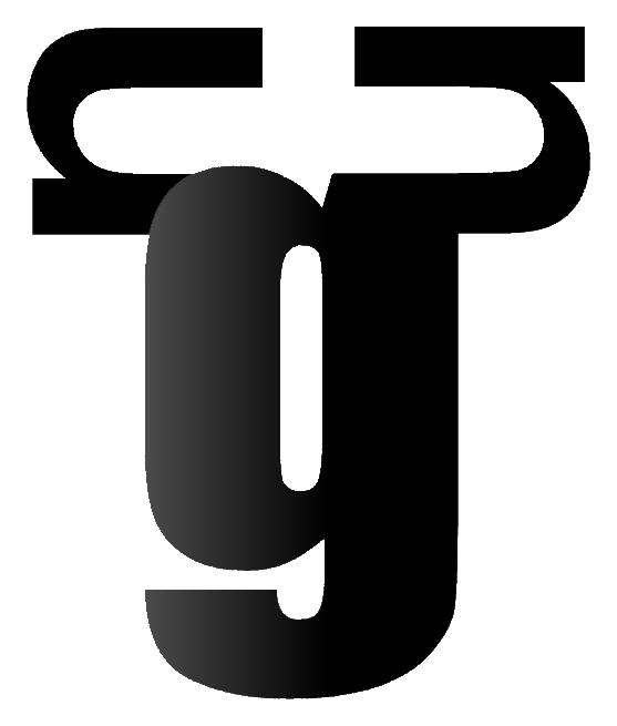 Logo da Gnu, versão ícone preto, em fundo transparente