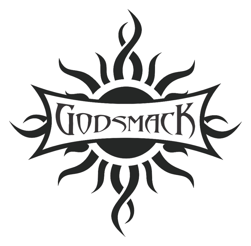 Godsmack logo on a transparent background