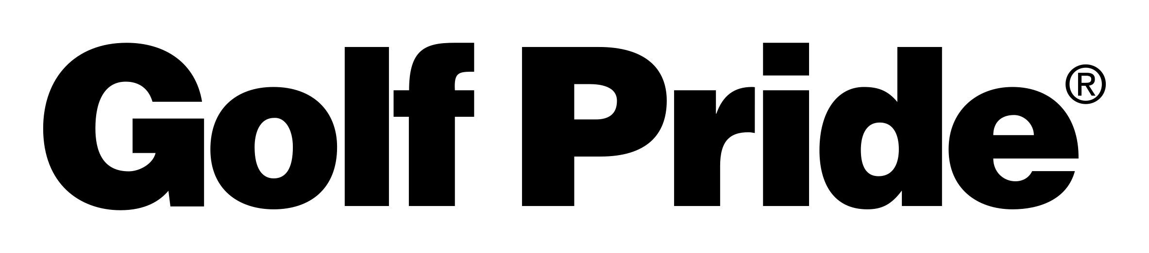 Golf Pride logo on a transparent background