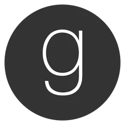 Logo Goodreads, version icône noir, sur fond transparent