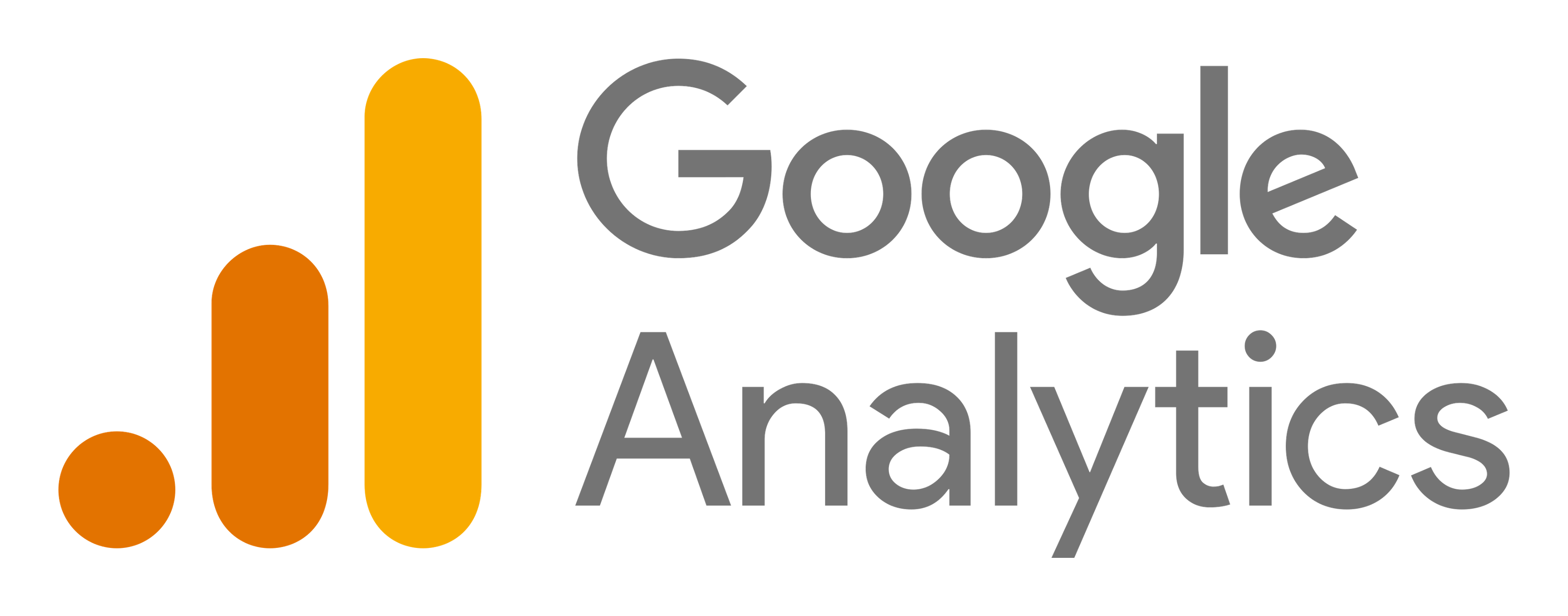 Google Analytics logo on a transparent background