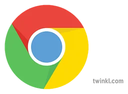 Google Chrome logo, horizontal version, on a transparent background