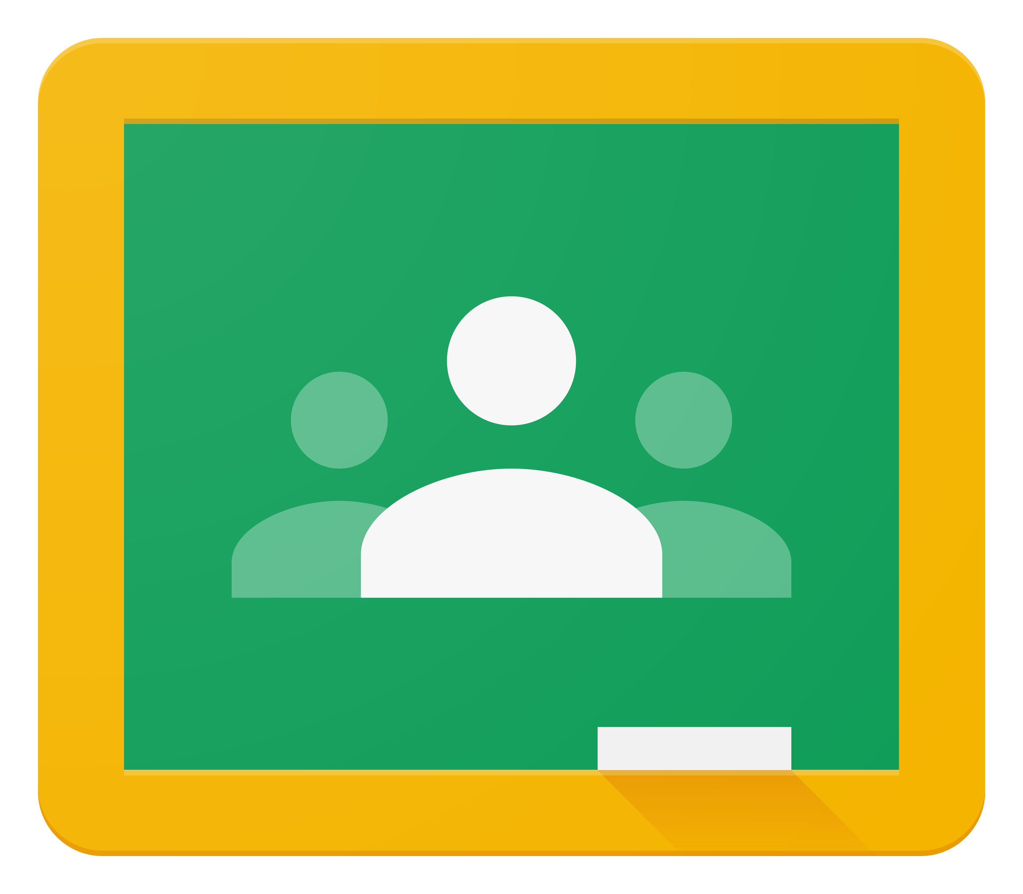 Google Classroom logo on a transparent background
