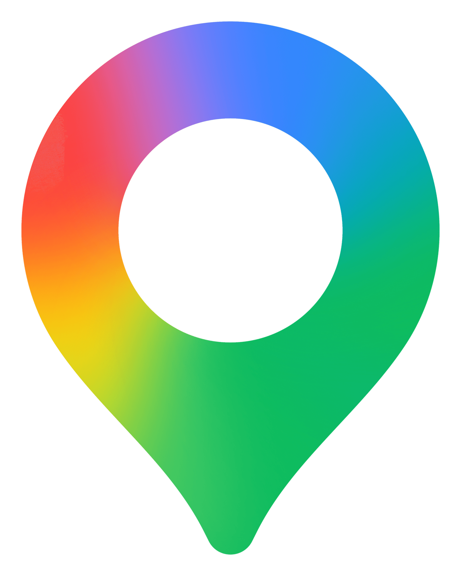 Google Maps logo on a transparent background