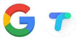 Google Pay Or Tez logo, horizontal version, on a transparent background