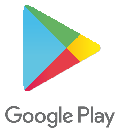Google Play logo, icon version, on a transparent background