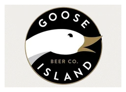 Goose Island logo, monochrome version, on a transparent background