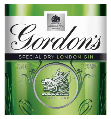 Gordons Gin logo, icon version, on a transparent background