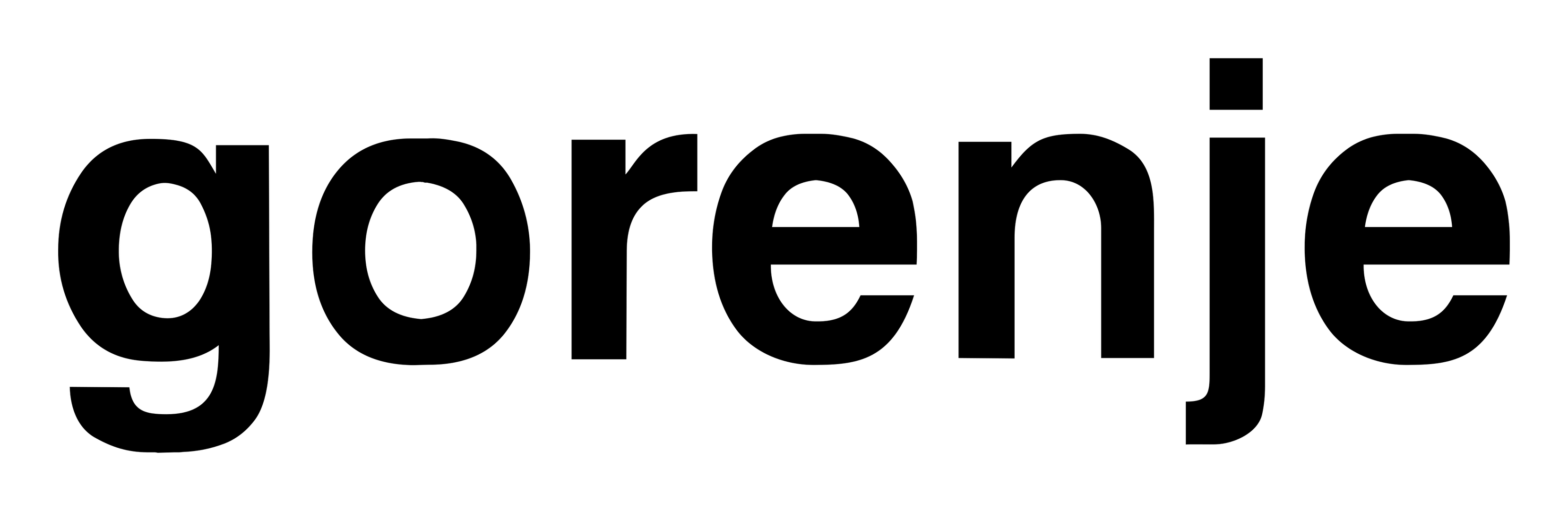 Gorenje logo on a transparent background