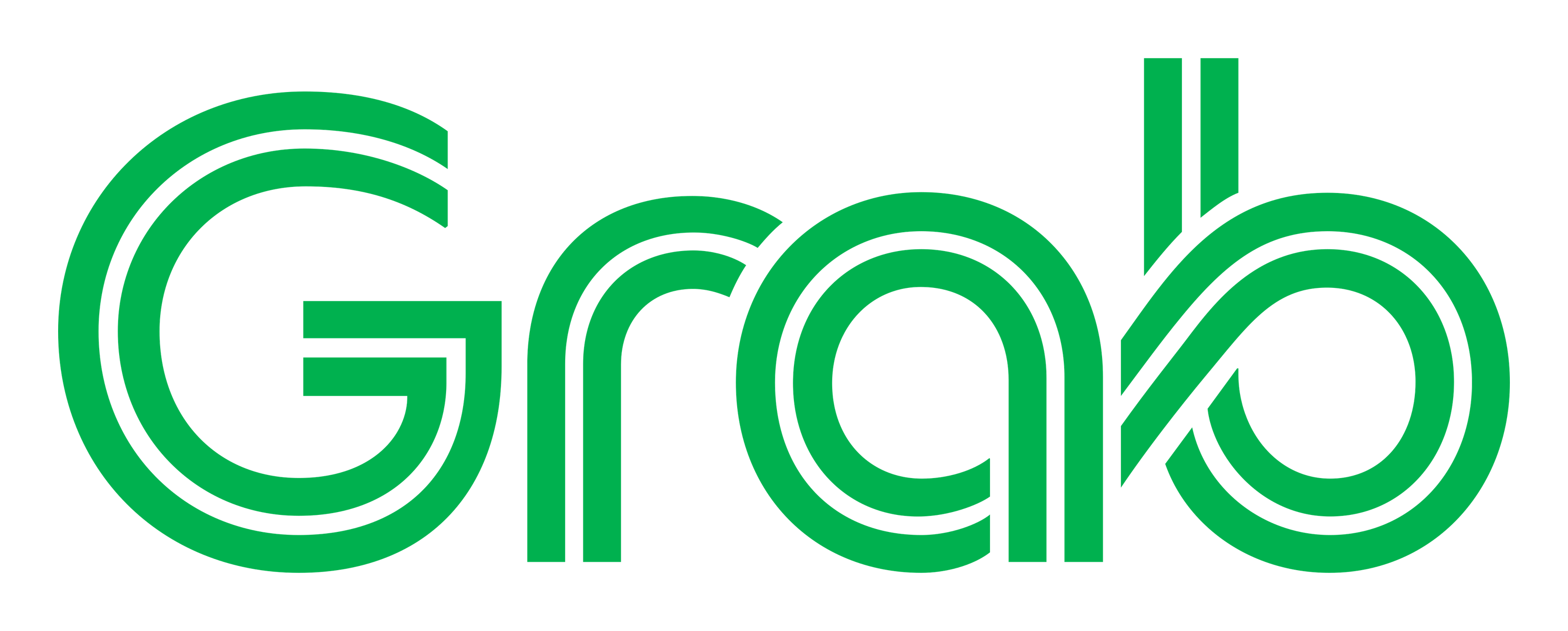 Grab logo on a transparent background