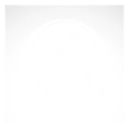 Grateful Dead logo, white icon version, on a transparent background