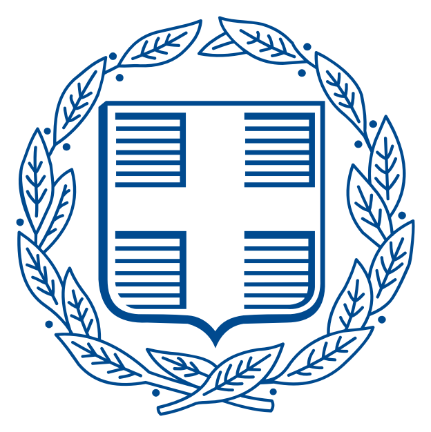 Greece logo, icon version, on a transparent background