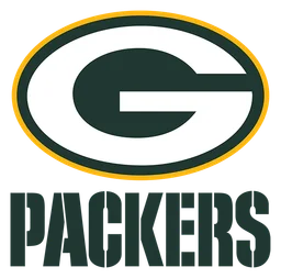Green Bay Packers logo, icon version, on a transparent background