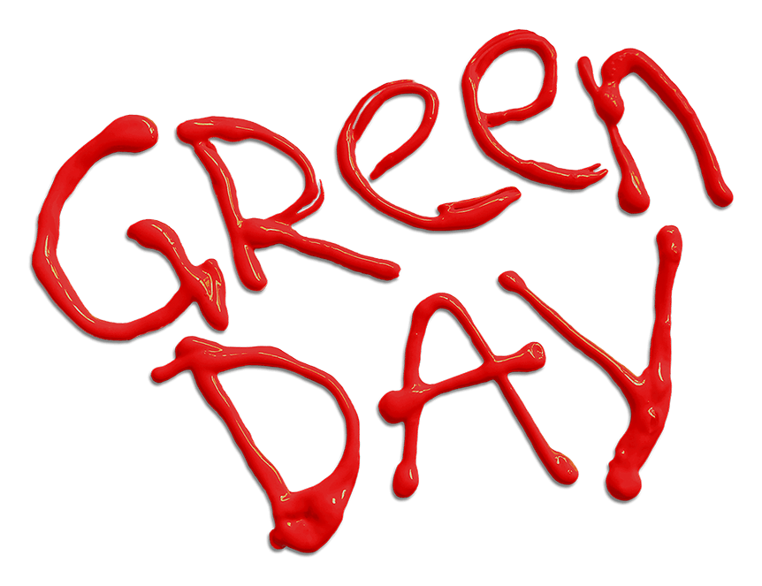 Logo de Green Day sobre fondo transparente