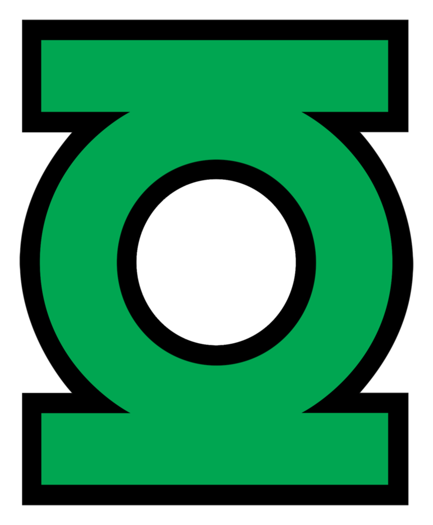 Green Lantern logo, icon version, on a transparent background