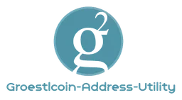 Groestlcoin logo, horizontal version, on a transparent background