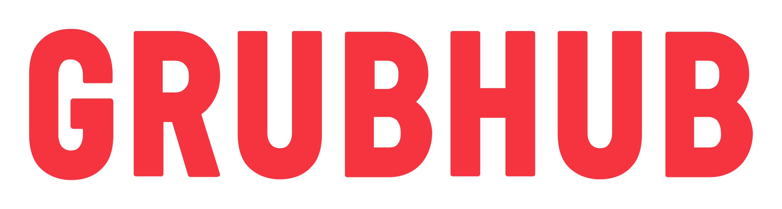 Grubhub logo on a transparent background