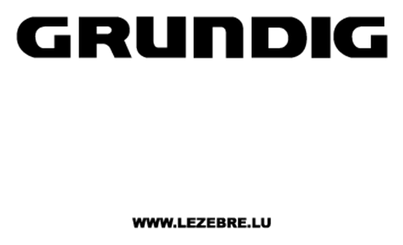 Grundig logo on a transparent background