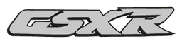 GSX R Logo, Variante Wortmarke monochrom, auf transparentem Hintergrund