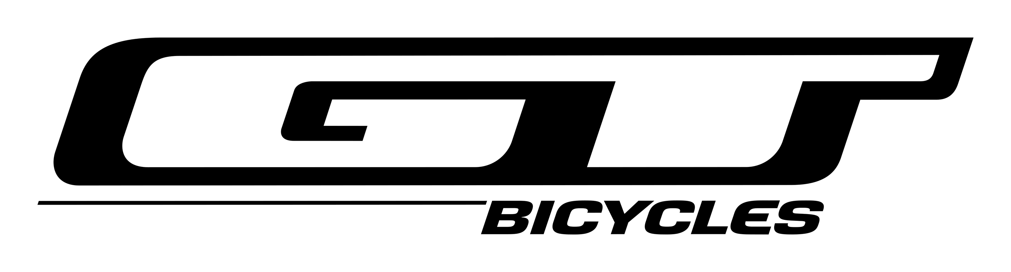 GT Bicycles logo on a transparent background