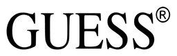 Guess logo, black wordmark version, on a transparent background