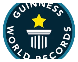 Guinness World Records logo, horizontal version, on a transparent background
