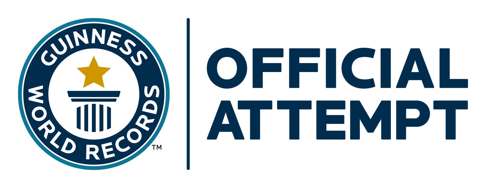 Guinness World Records logo on a transparent background