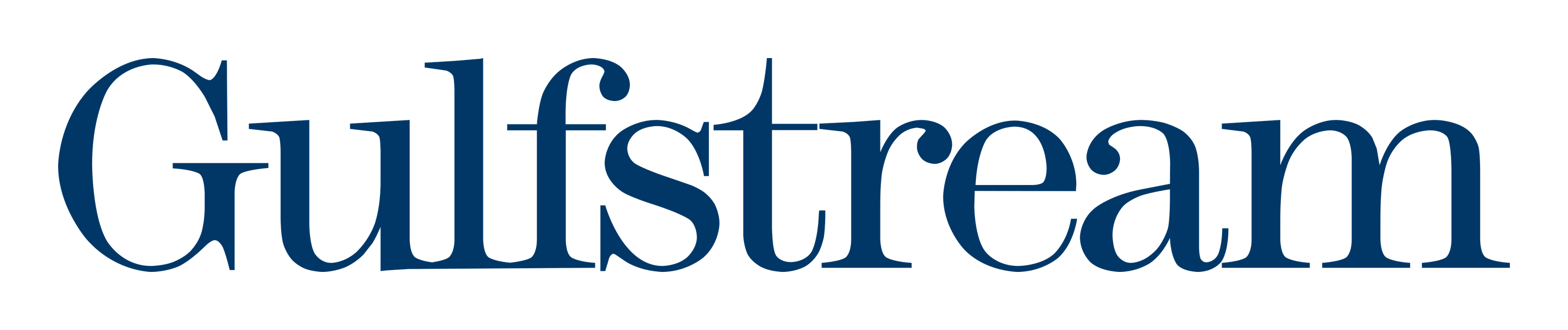 Gulfstream logo on a transparent background