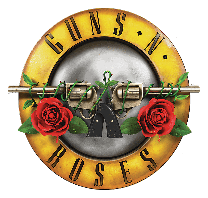 Guns N Roses logo on a transparent background