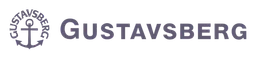 Gustavsberg Logo, Variante Wortmarke monochrom, auf transparentem Hintergrund