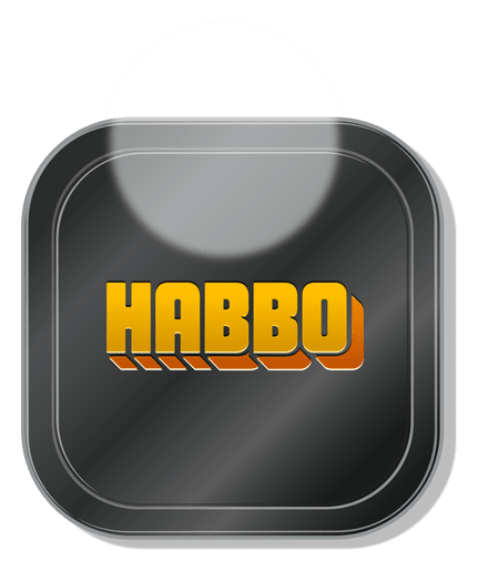 Habbo logo, monochrome icon version, on a transparent background