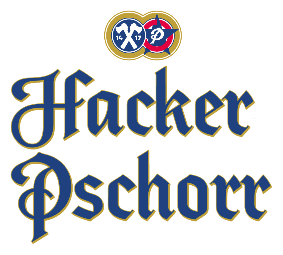 Hacker Pschorr logo on a transparent background