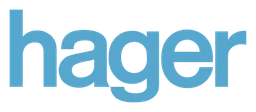 Hager logo, horizontal version, on a transparent background