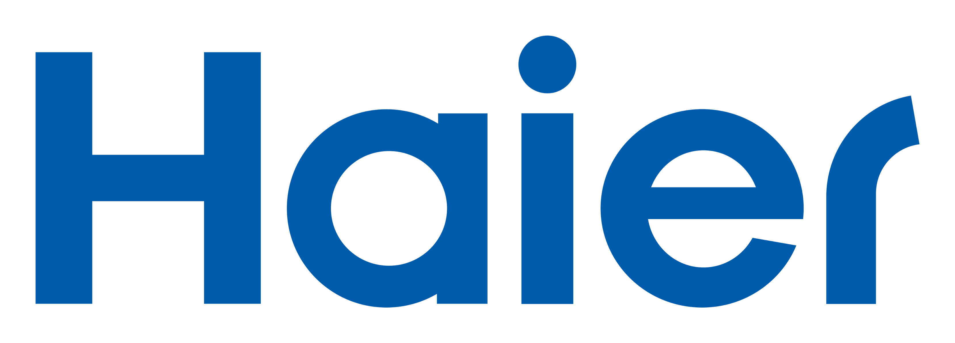 Haier logo on a transparent background