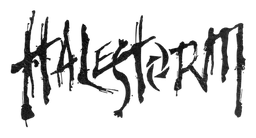 Halestorm logo, black version, on a transparent background