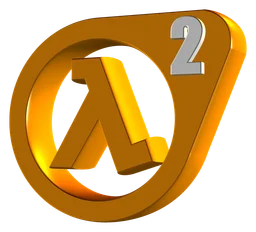 Half Life 3 logo, icon version, on a transparent background
