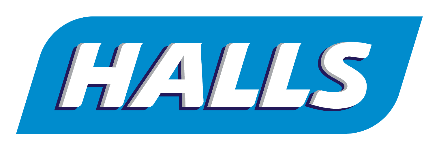 Halls logo on a transparent background