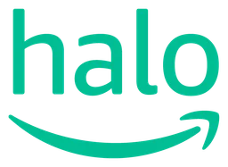 Halo logo, horizontal version, on a transparent background