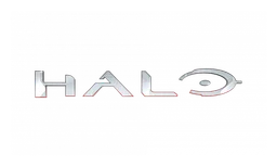 Halo logo, monochrome wordmark version, on a transparent background