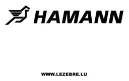 Hamann logo, black version, on a transparent background