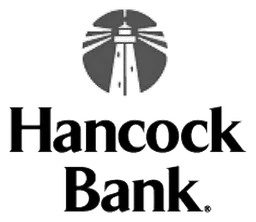 Hancock Bank logo, black icon version, on a transparent background