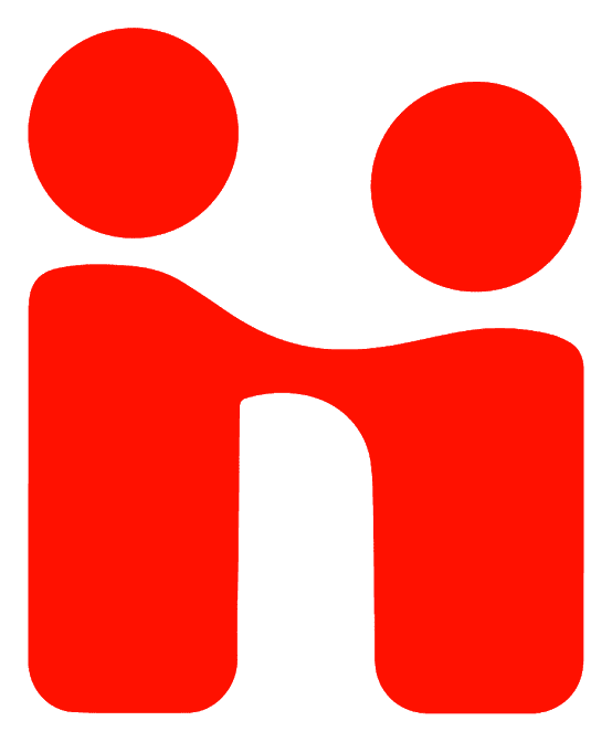 Handshake logo, icon version, on a transparent background
