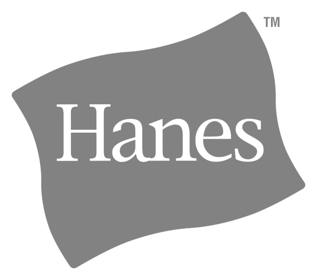 Hanes logo on a transparent background