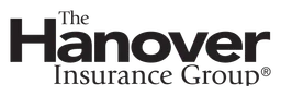 Hanover Insurance logo, black wordmark version, on a transparent background