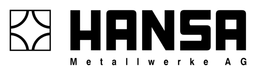 Hansa logo, black wordmark version, on a transparent background