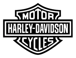Harley logo, monochrome version, on a transparent background