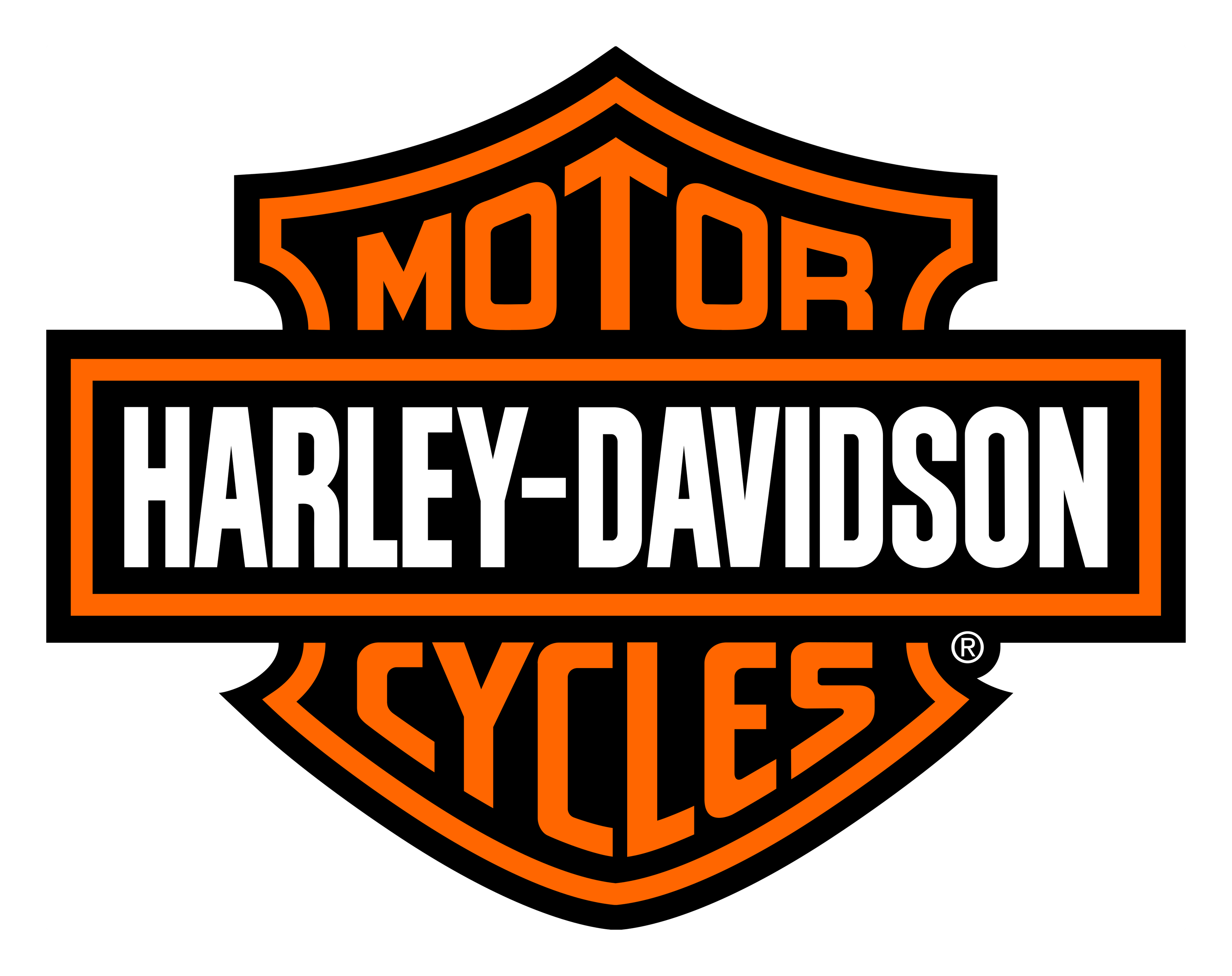 Harley logo on a transparent background